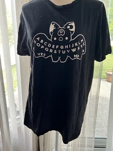 Hot Topic Bright Bat Ouija Board T-Shirt (Large) Goth Halloween Spooky Punk - Bild 1 von 6