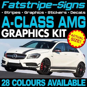 para adaptarse a MERCEDES A CLASE AMG RAYAS CAR GRÁFICOS CALCOMANÍAS EDICIÓN 1 A 45 - Imagen 1 de 2