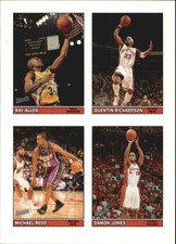 2005-06 Topps Bazooka 4-on-1 Bucks Basketball Card #6 Allen/Rich/Redd/Jones