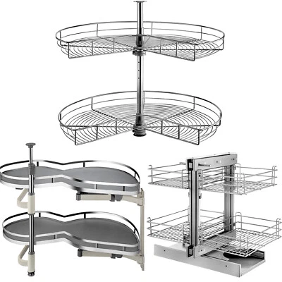 36" Left/Right Blind Corner Kitchen Cabinet Organizer Pull Out Organizer - Image 1 of 2