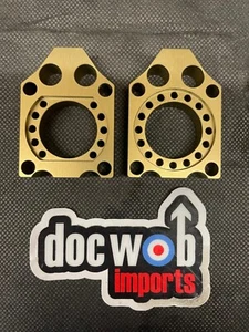 Kawasaki KX250 2007 Doc Wob Gold Hinterachse Kettenversteller Blöcke hart eloxiert - Bild 1 von 5
