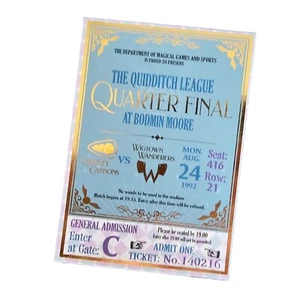Harry Potter Cauldron Crate Ticket To The Quidditch League Quarter Final - Picture 1 of 4