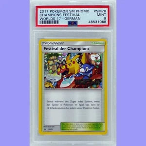 Pokemon Champions Festival German Promo SM78 Worlds 2017 PSA 9 MINT - Bild 1 von 4