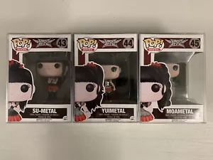 Su-Metal 43 + Yuimetal 44 + Moametal 45 ~ Baby Metal ~ Funko Pop Vinyl ~ Rocks - Picture 1 of 7