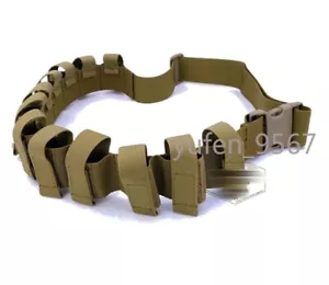 NUOVA borsa tattica 40 mm cintura coyote marrone chiaro bandoleer borse porta imbracatura - Foto 1 di 15