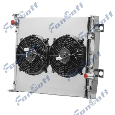 2-Row Radiator Shroud Fan For 2003-2009 2005 Toyota 4Runner Lexus GX470 V8 4.7L Foto 1 de 4