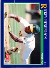 1991 Score #10 Rickey Henderson Very good