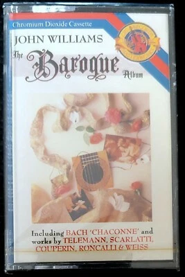 JOHN WILLIAMS  – THE BAROQUE ALBUM CASSETTE  FACTORY SEALED - Image 1 of 2