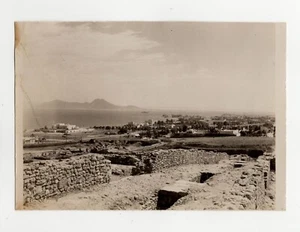 WWII WW2 Original Photo View of 'Tunis from Carthage' Ruins 1940s (Pls READ) - Picture 1 of 5