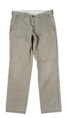 Haggar LK Life Khaki 34x34 Flat Front Relaxed Straight Chino Pants Beige - Image 1 of 4