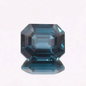 Piedra preciosa suelta de turmalina brasileña de grado natural azul verde corte radiante 10x8 mm - Imagen 1 de 4