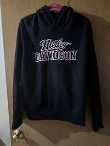 Harley Davidson Women’s Black/Pink Pullover Hoodie 2XL - Picture 1 of 3