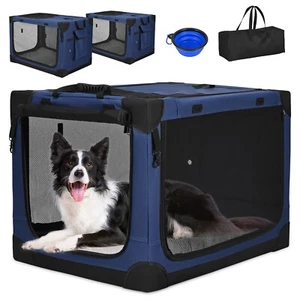 Hundetransportbox Faltbare Hundebox Hunde Haustiere Transportbox XL 54*54*76 cm - Bild 1 von 15