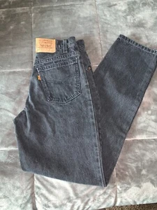 Vintage, (Orange Tag) Student, Levis 550, schwarze Jeans 28 x 32, NEU ohne Etikett - Bild 1 von 5
