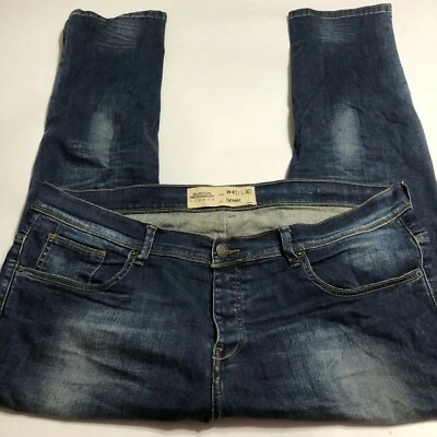 Burton Menswear London Jeans Skinny Dark Wash Size 40 x 30 Mens — 第 1/4 张图片