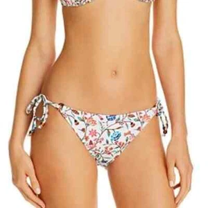 NWT Shoshanna White Veranda Floral Ring Triangle Swimsuit Bikini Bottom Medium - Picture 1 of 3