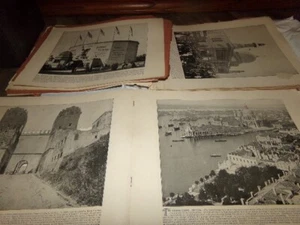 Lot 254 Vintage Antique Prints Tribes Grand Canal Madonna Castles Statue 1894-98 - Picture 1 of 24