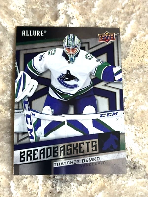 2021-22 Upper Deck Allure Breadbaskets Thatcher Demko #BB-20 Vancouver Canucks - Image 1 of 2