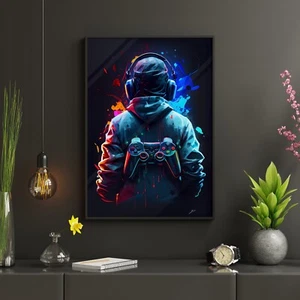 Gaming Room Décor Wall Canvas Art video game Posters for Boys Bedroom Playroom - Picture 1 of 6