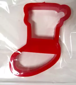 Adorable Ekco Christmas Stocking 4" Cookie or Biscuit Cutters Plastic - Picture 1 of 1