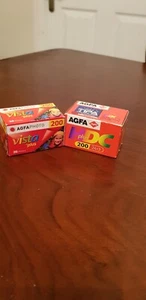 Agfa ISO 200 2 Films Date Expired 24+3 EXP Date 9/2001 36 EXP Date 5/14 New - Picture 1 of 3