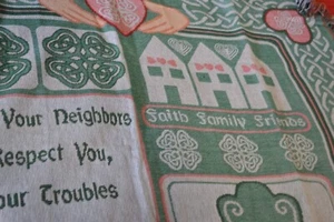 New Irish Throw Blanket - "May Your Neighbors Respect ..." 26 x 55 " - Picture 1 of 18