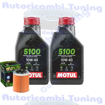 Kit Tagliando Olio Motul 5100 10W50 Per Can-Am�650 Outlander Max H.O�2007>2008 - Immagine 1 di 4