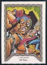 1990 Marvel Spider-Man Team-Up Trading Card #39 Thor