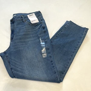 Sonoma Women's The Everyday Jean Distressed Skinny Mid-Rise Raw Hem Size 18R New - Picture 1 of 14