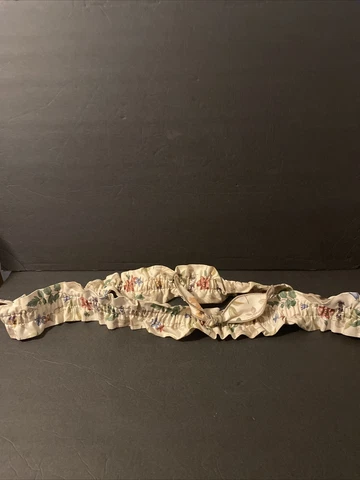 Longaberger Basket Botanical Fields Garter Natural Extra Large XL Bow 25” Cover