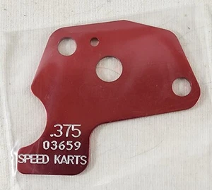 CLONE RESTRICTOR PLATE RED .375 Carburetor SPEED KARTS Kart Racing AKRA MAX SIZE - Bild 1 von 1