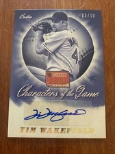 Tim WAKEFIELD🔥2013 America's Pastime Characters of the Game Auto #CG-TW 3/10 NM
