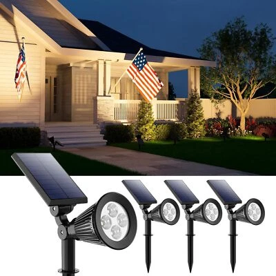 Solar Power LED Landscape Light Outdoor Garden Yard Pathway Lawn Stake Spotlight - Image 1 of 4