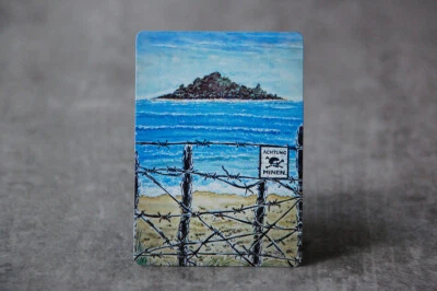 D-Day Beach Tropicalisland -  MTG Satirical Fan Art Dual land - Image 1 of 4