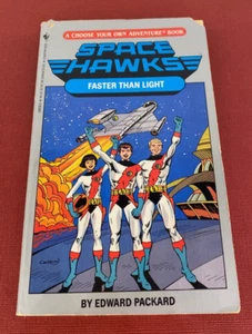 Vintage 1991 ☆ Space Hawks ☆ Choose Your Own Adventure Book Faster than Light #1 - Imagen 1 de 9