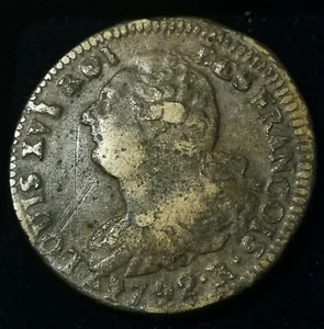 louis XVI ♦ 2 Sols Aux Faisceaux ♦ 1792 R ORLEANS ♦ BRONZE RARE ! TTB - Imagen 1 de 2