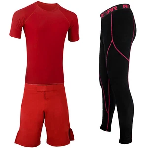 ROAR MMA Legging Training Rash Guard Jiu Jistu Grappling Shorts No Gi Wear - Picture 1 of 8