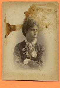 Norfolk, VA, Portrait of a Young Woman, by Morgan & Taylor, ca 1880s Backstamp - Picture 1 of 3