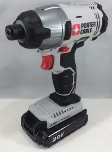 Porter-Cable - PCC641 - 20V Li-Ion 1/4" Impact Driver & PCC681L Lithium Battery - Picture 1 of 9