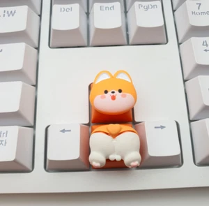 Artisan Dog Face & Butt Keycap Set – MX Compatible, Handcrafted Custom Keycap - Picture 1 of 3