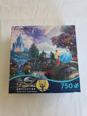 Thomas Kinkade 迪士尼梦想系列灰姑娘拼图 750 件  — 第 1/4 张图片