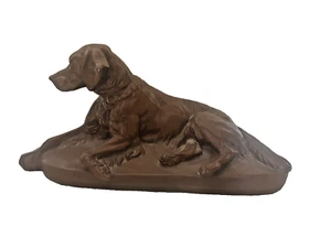 Vintage Irish Setter Reclining Hunting Retriever Dog 14" Large Statue Figurine - Picture 1 of 22