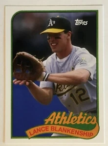 1989 Topps Lance Blankenship Custom Cards That Never Were Oakland A's WS Champ - Picture 1 of 2