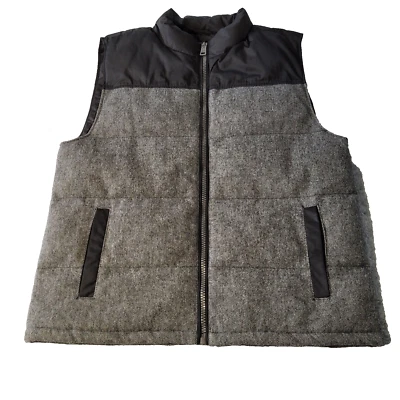 Chaleco con Hebilla BKE XL Gris Cremallera Completa Lana Acolchado Forrado Aislado Exterior Foto 1 de 4
