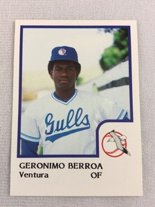 1986 Ventura Gulls-ProCards Minor League Baseball Card-Geronimo Berroa
