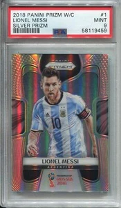 Panini 2018 World Cup Soccer Silver Prizm #1 Lionel Messi PSA 9 - Bild 1 von 2