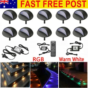 10-30X 50mm WIFI Bluetooth Half Moon LED Step Plinth Deck Light-RGB/Warm White - Picture 1 of 14