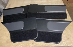 LH SLR Door Trims Black Long Grain Gray Golfball With Extra Vinyl For Tops - Picture 1 of 9