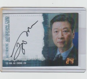 TWENTY FOUR SEASON 4 EXPANSION TZI MA AS CHENG ZHI AUTOGRAPH CARD HTF! - Picture 1 of 2