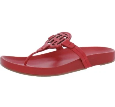 Sandálias tanga vermelha feminina Tommy Hilfiger Relina tamanho 8 - Imagem 1 de 4